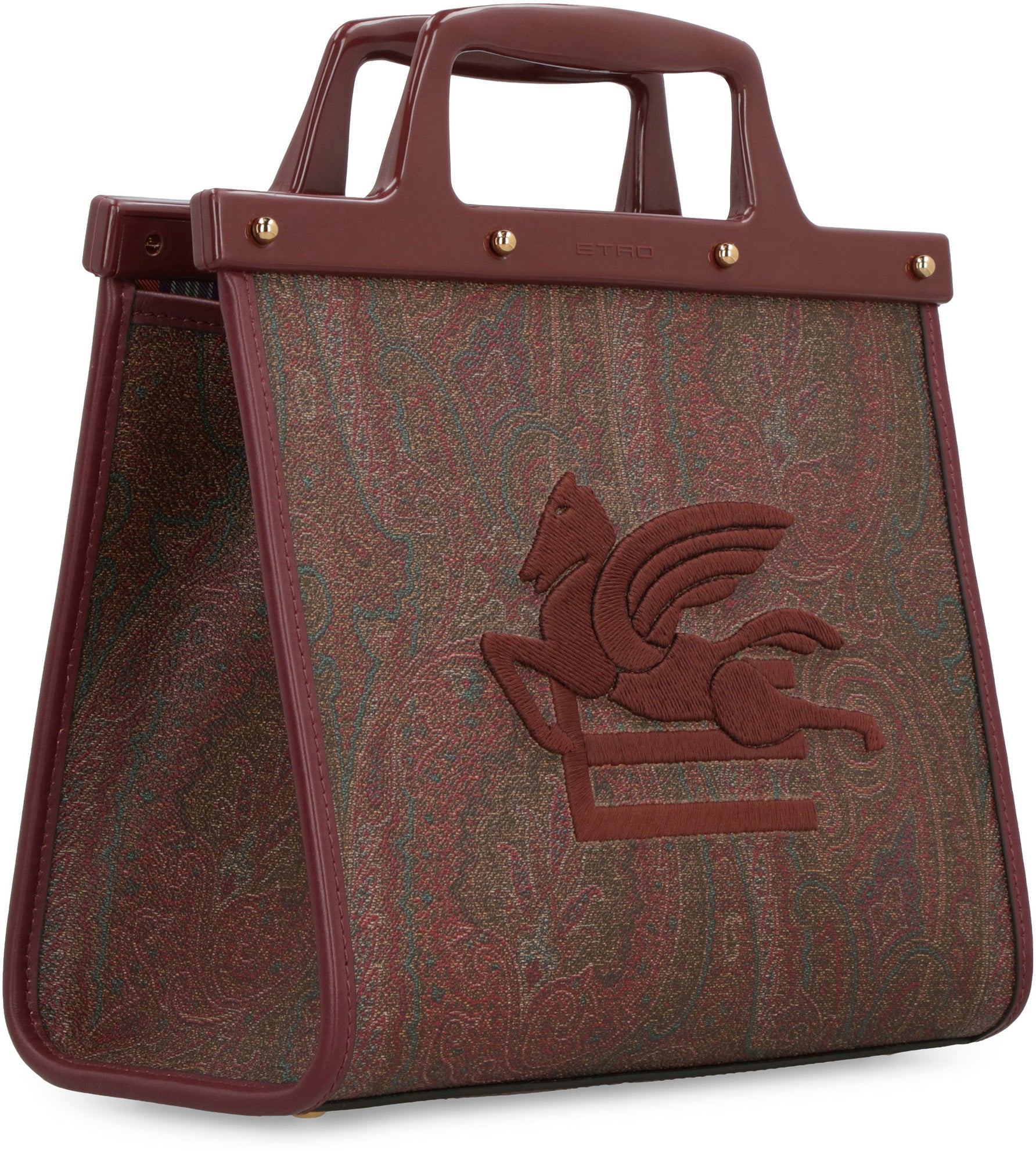 Etro - Love Trotter mini tote Burgundy - The Corner