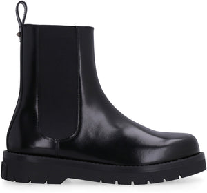 Valentino Garavani - Leather Chelsea boots-1