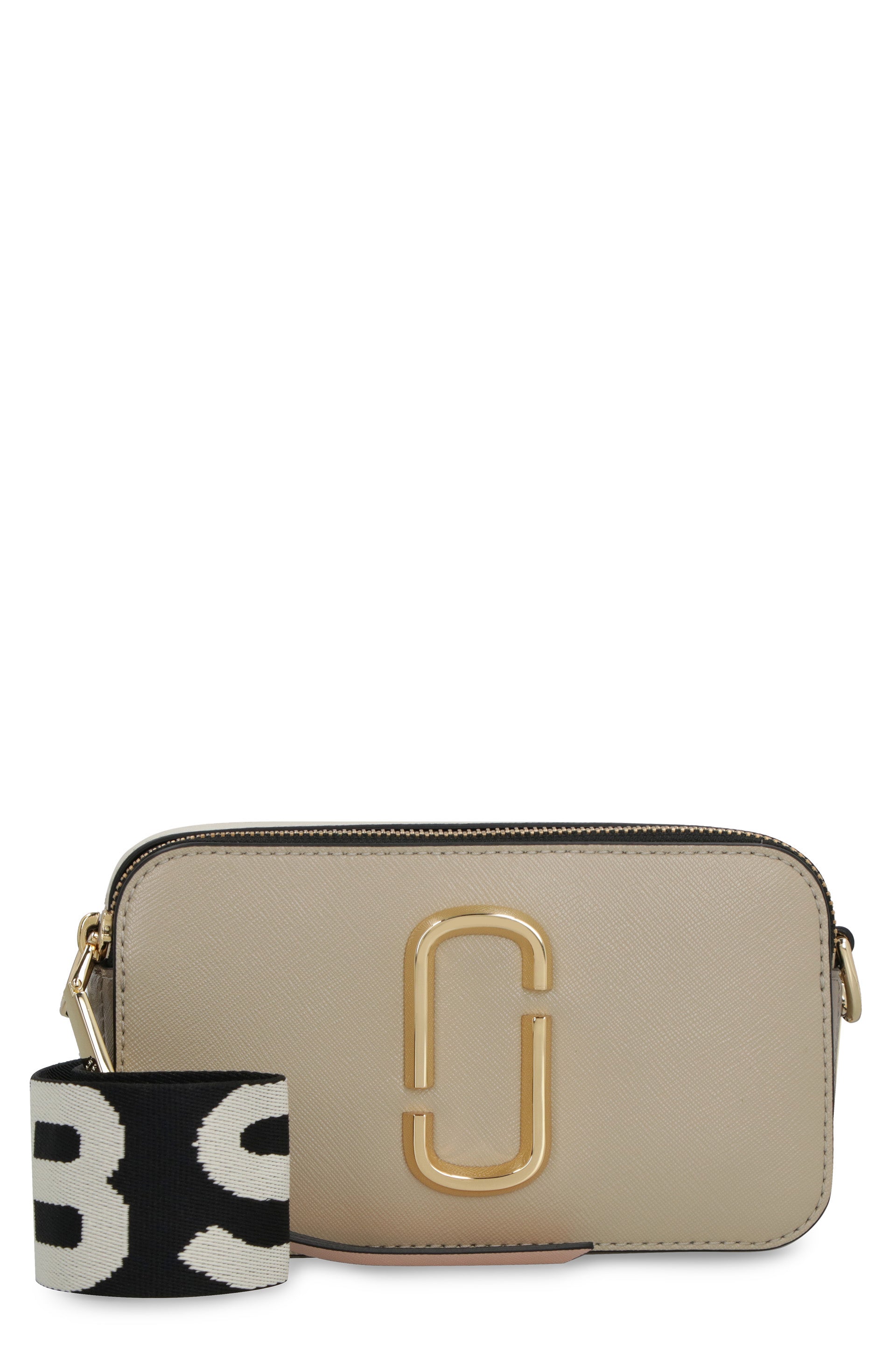 The Snapshot Leather Camera Bag in Beige - Marc Jacobs