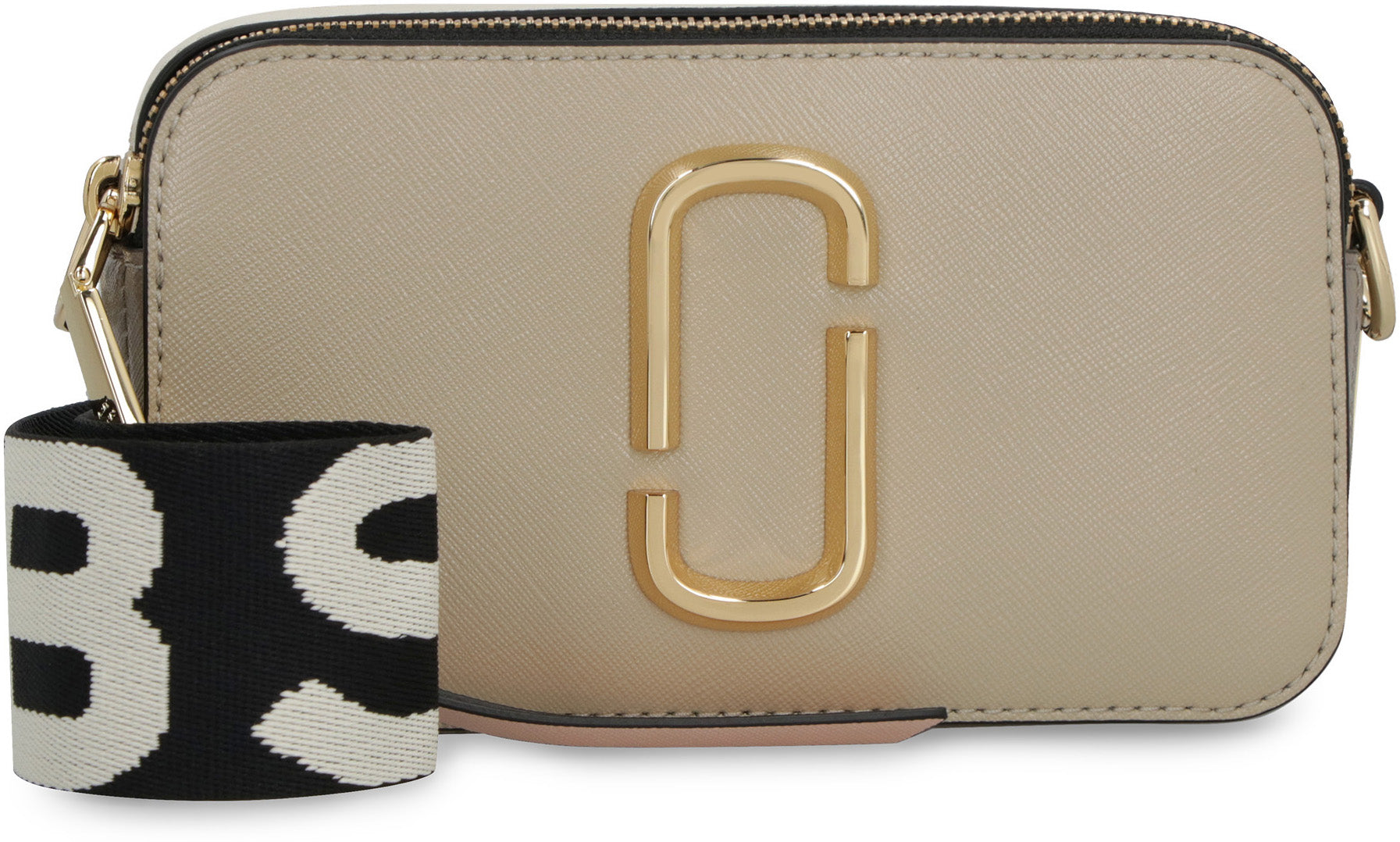 The Snapshot Leather Camera Bag in Beige - Marc Jacobs