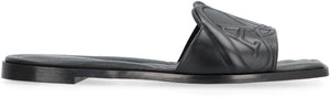 The Seal Leather slides-1