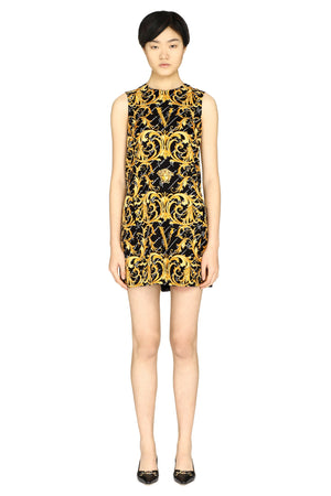 Printed sheath dress-0