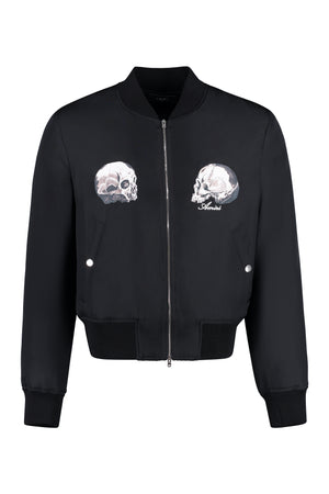 Silk bomber jacket-0