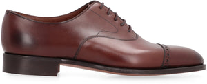 Leather lace-up shoes-1