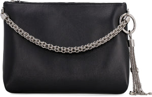 Callie matte leather flat pouch-1