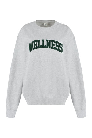 Cotton crew-neck sweatshirt-0