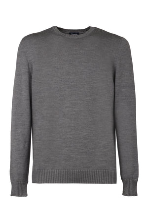 Crew-neck wool sweater-0