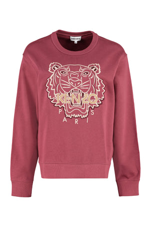 Cotton crew-neck sweatshirt-0