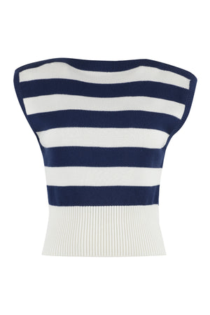 Striped knit top-0