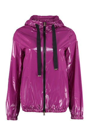 Technical fabric hooded jacket-0