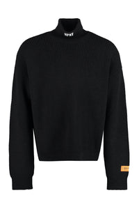 Wool turtleneck sweater