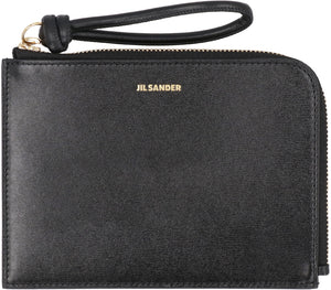 Giro leather zipped coin purse-1