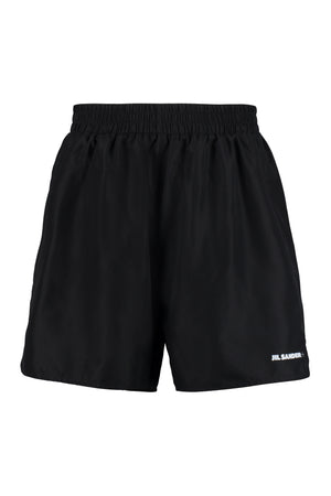 Nylon bermuda shorts with logo-0