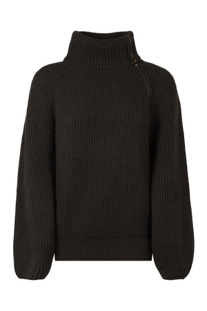 Wool turtleneck sweater-0