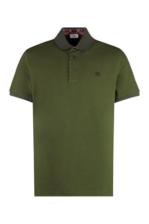 Short sleeve cotton polo shirt-0