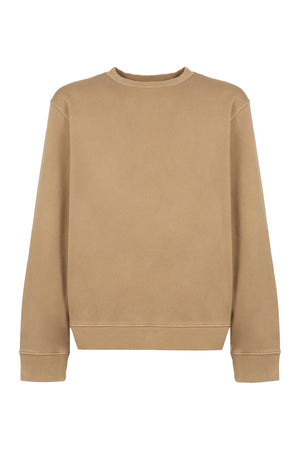 Cotton crew-neck sweatshirt-0