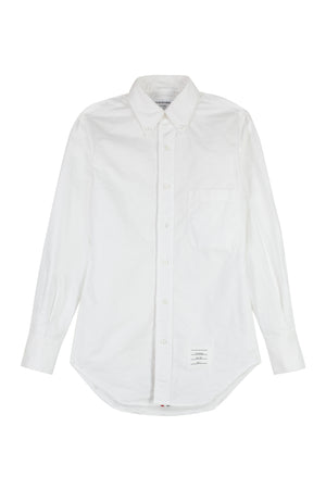 Button-down collar cotton shirt-0