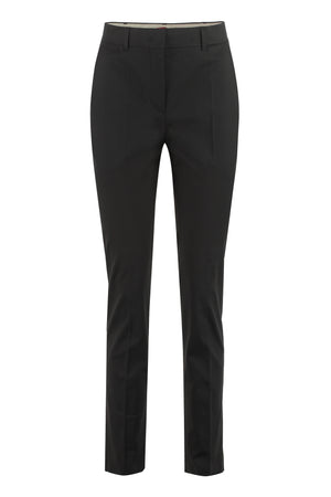 Nichel cotton gabardine trousers-0