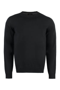 Merino wool crew-neck sweater