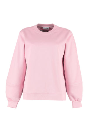 Cotton crew-neck sweatshirt-0