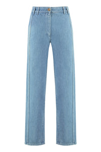 Denim cargo trousers