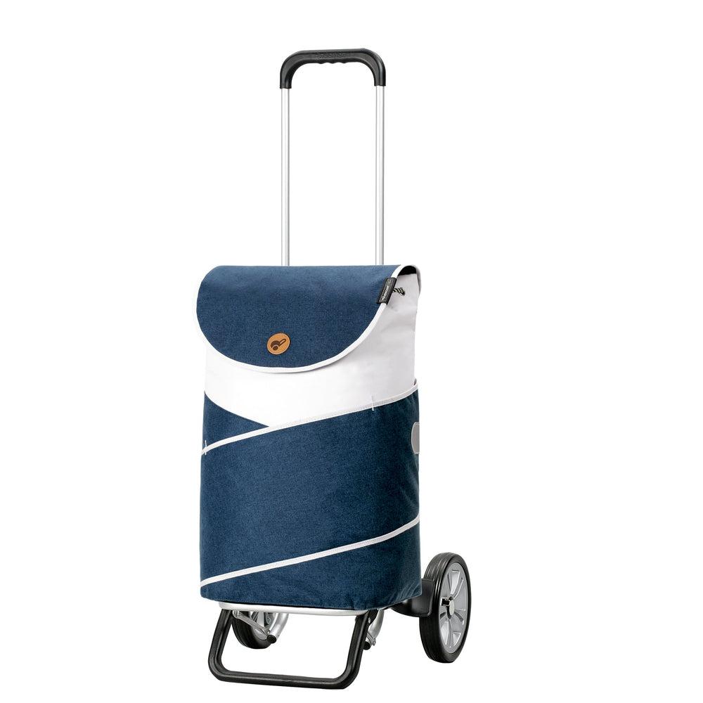 Andersen Shopper Alu star Trillebag JARL Blue 46 Liter