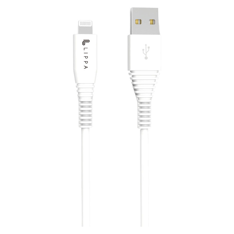 Billede af Lippa 5-pak - USB-A til MFi Lightning kabel, hvid hos Lippa.dk