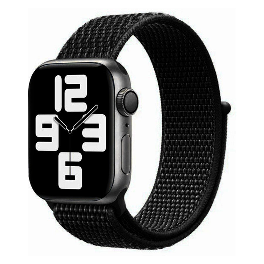 Se Lippa Apple Watch nylonrem 42/44/45/49, Kuldsort hos Lippa.dk