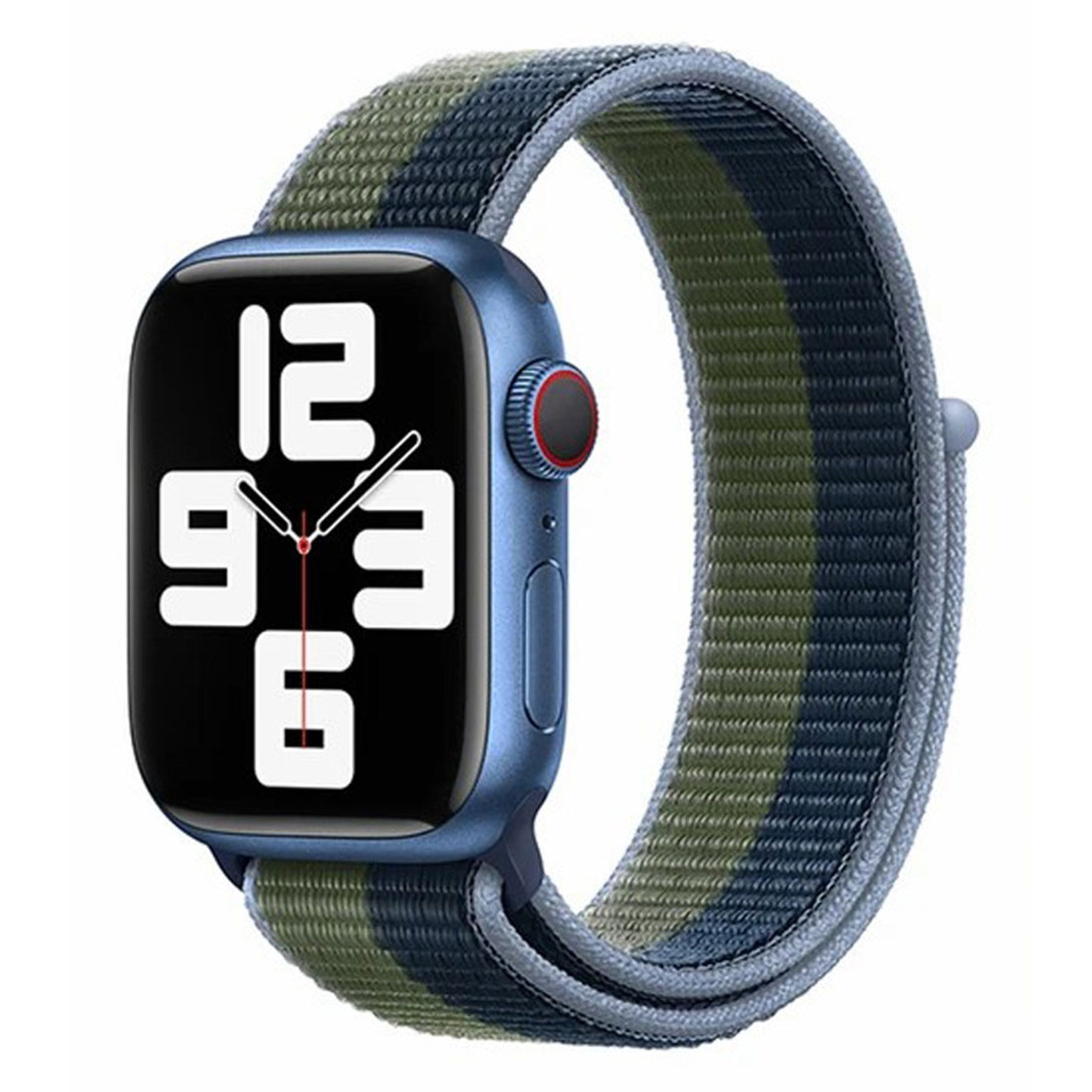 Billede af Lippa Apple Watch nylonrem 42/44/45/49, Grøn/blå