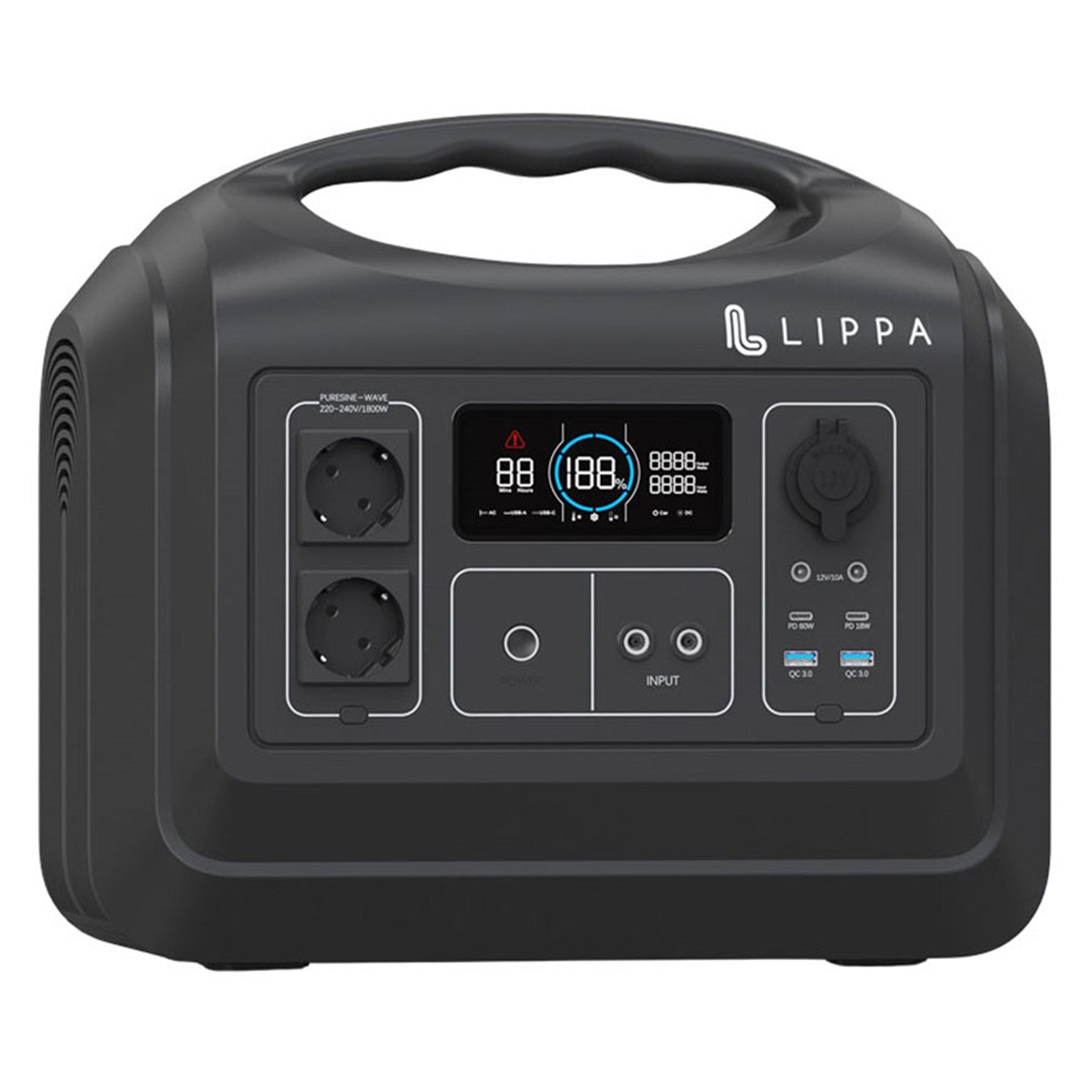 Billede af Lippa Power station 1.488 Wh, Sort