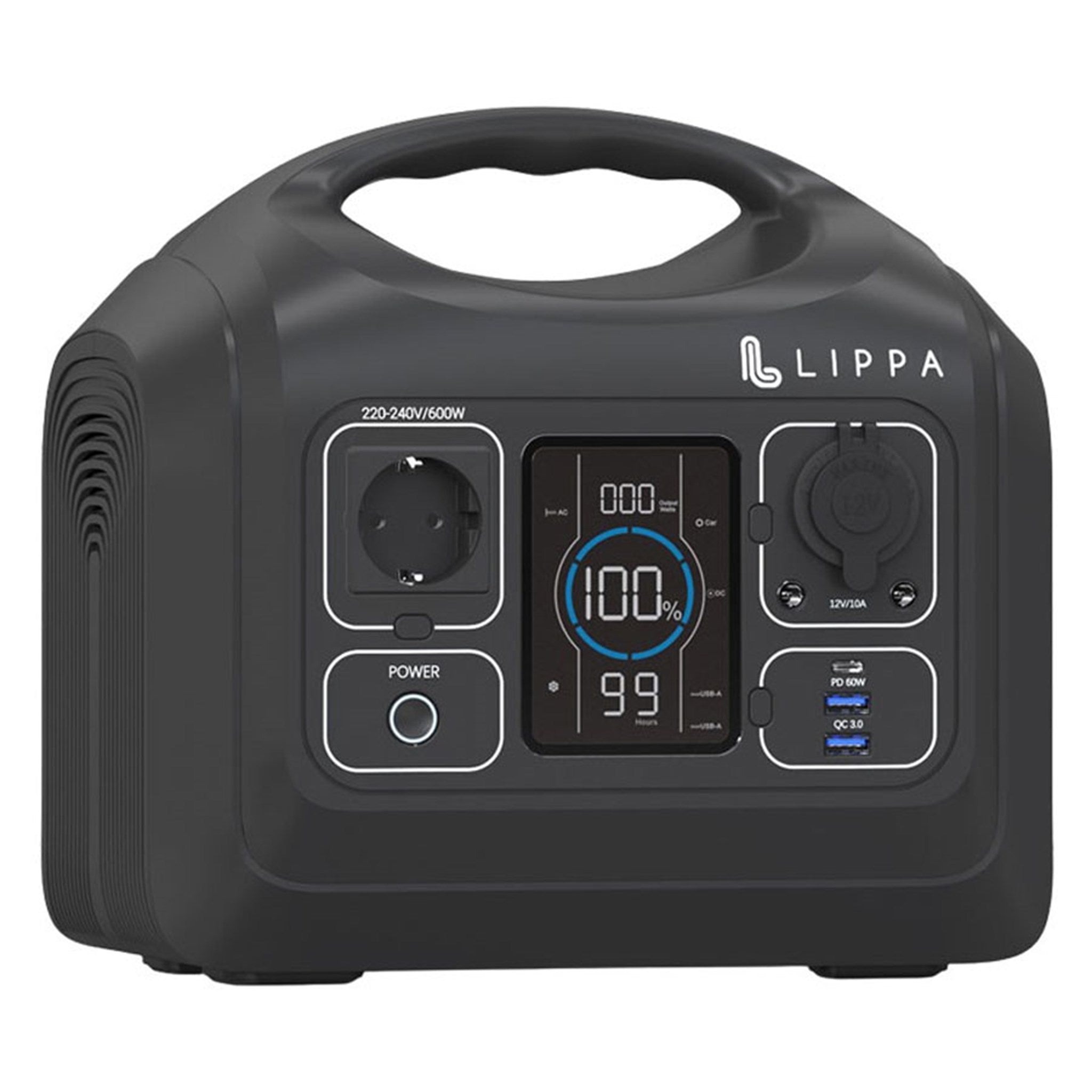 Billede af Lippa Power station 595 Wh, sort