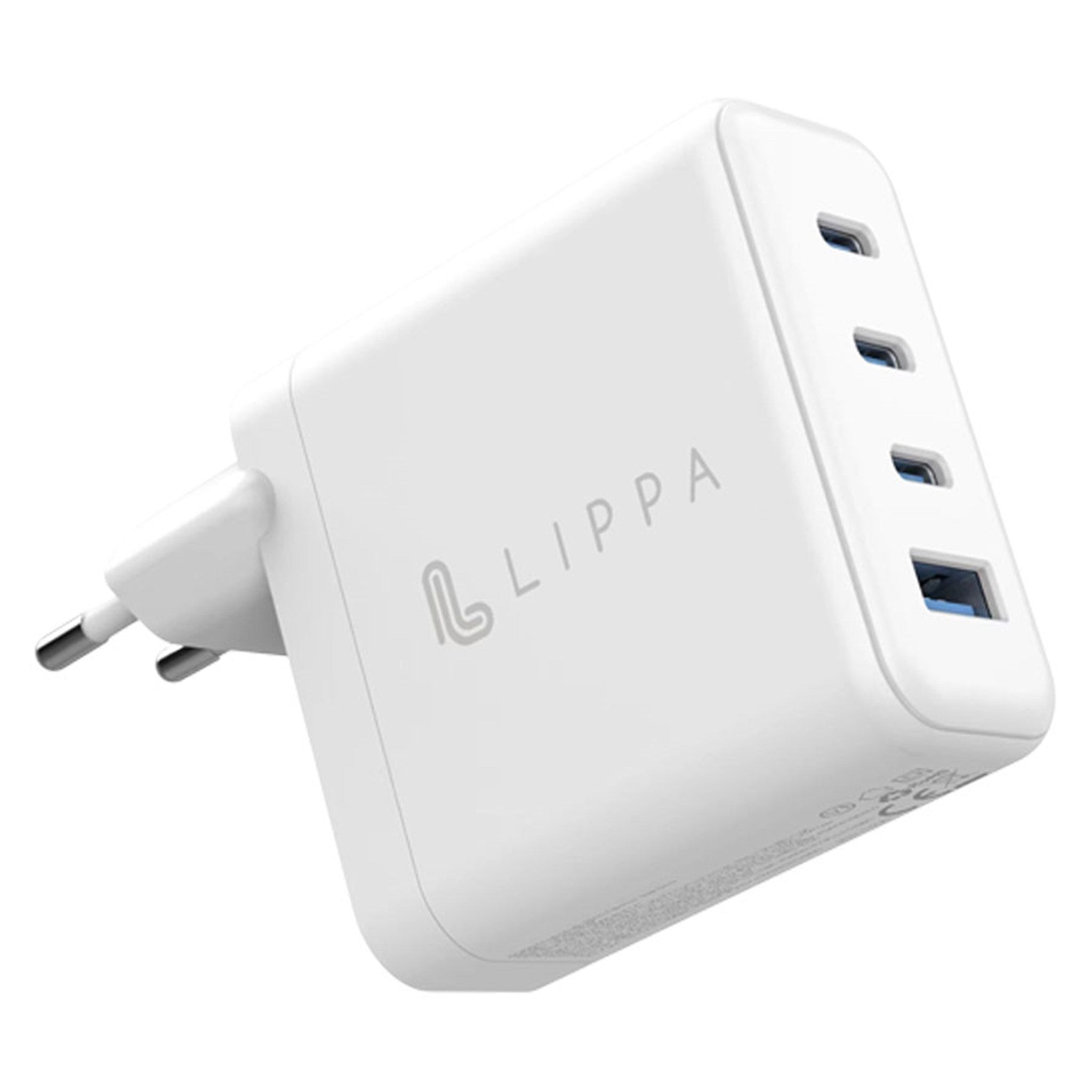 Billede af Lippa 100W 3 x USB-C PD & USB-A QC GaN oplader, Hvid