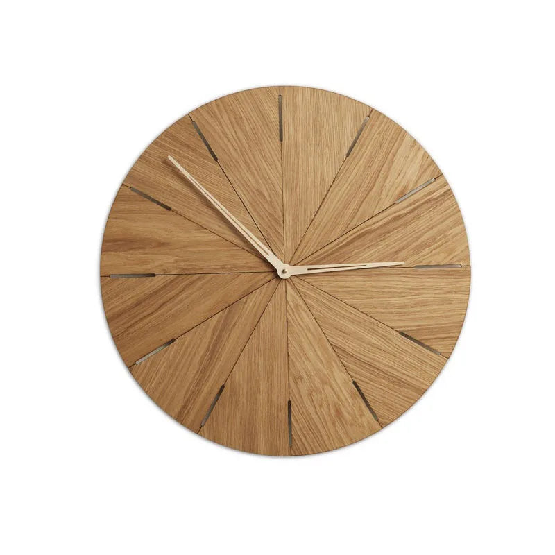 Large Wall Clock (Wood): Modern Home Decor - Alternate View