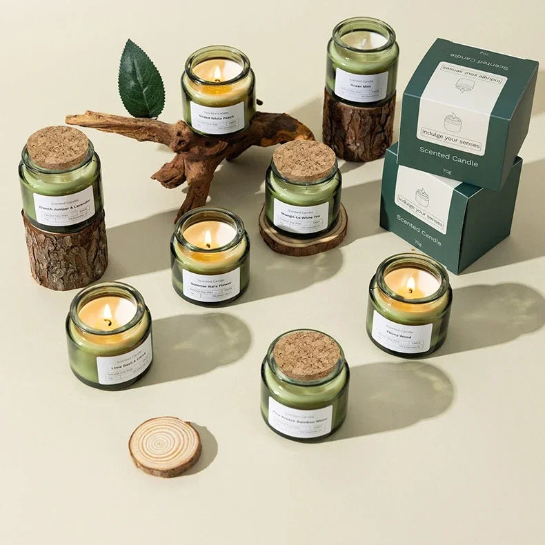 Fragrance Glass Soy Wax Candle - Alternate View