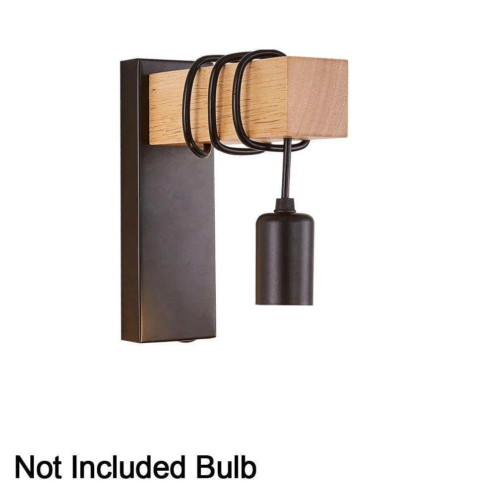 Retro Wood Wall Lamp - Product view 6