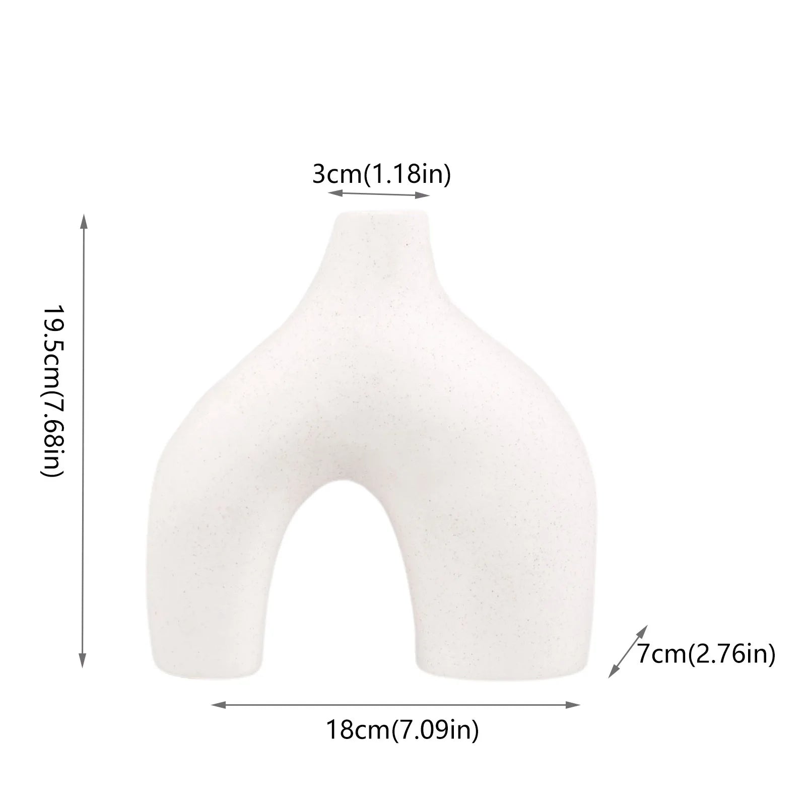 Modern Nordic Vase for Home & Office (Flowers or Decor) - Product view 3
