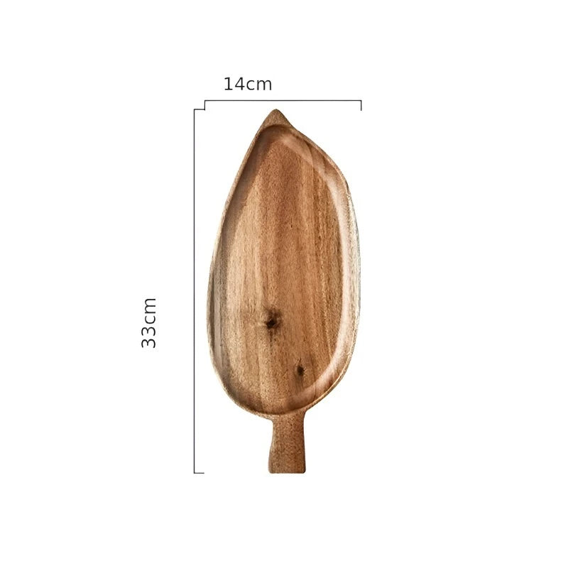 Wooden Leaf Shaped Food Tray - Product view 4