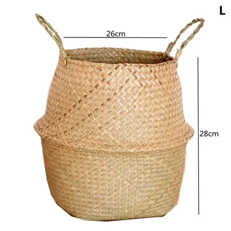 Straw Weaving Flower Plant Basket For Indoor And Outdoor Plants - Product view 5