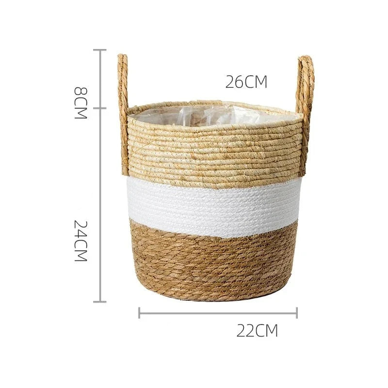 Japandi Serenity: Multifunctional Rattan Plant Pots for Zen Living - Product view 4
