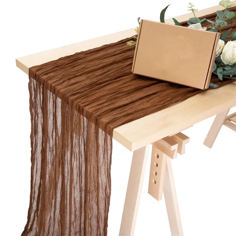 Beach Vibes All Year: Gauze Table Runner Wedding & More