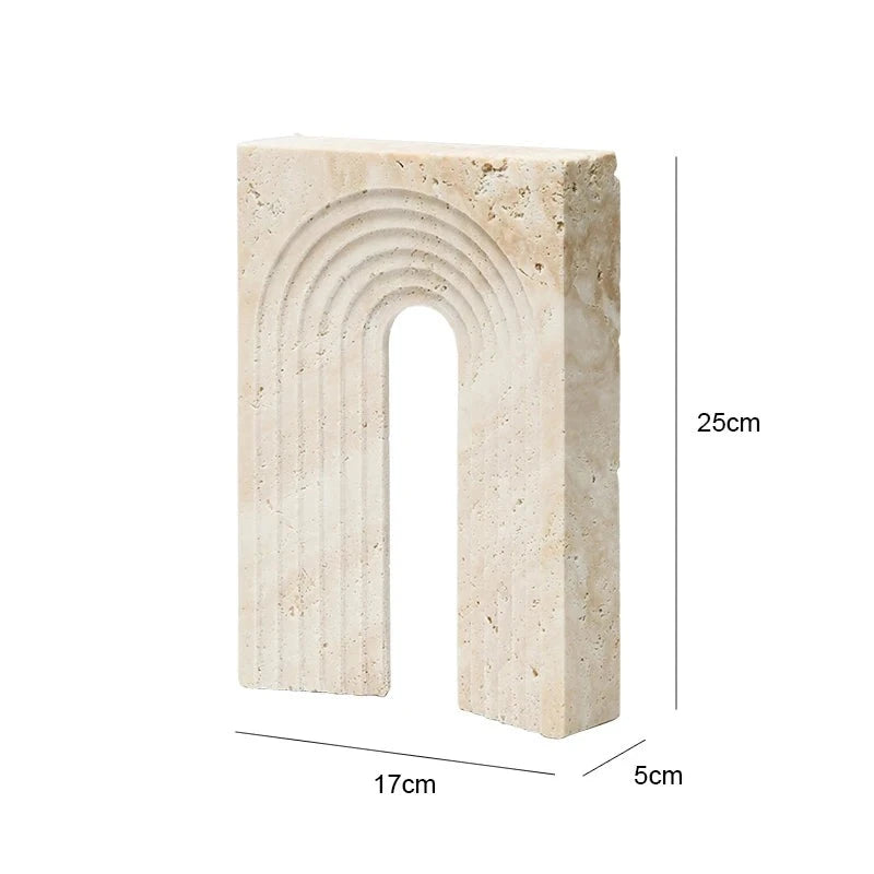 Wabi-Sabi Arch: Marble Ornament for Japandi Minimalism - Product view 8