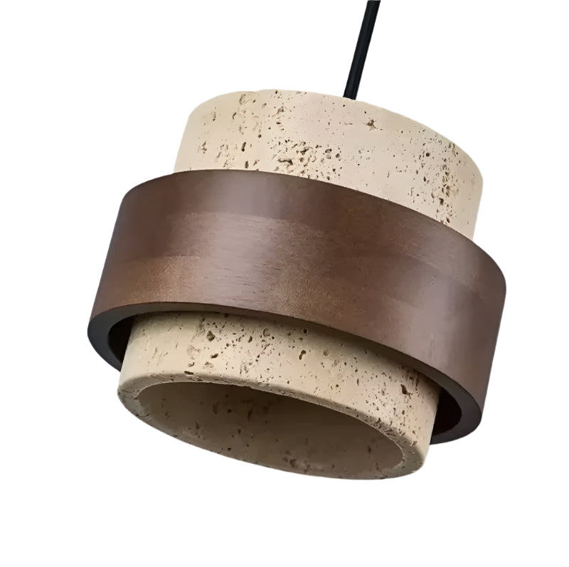 Walnut Stone LED Pendant Light - Walnut_Lamp