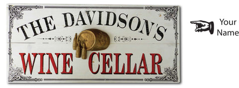 Wine Cellar wood sign