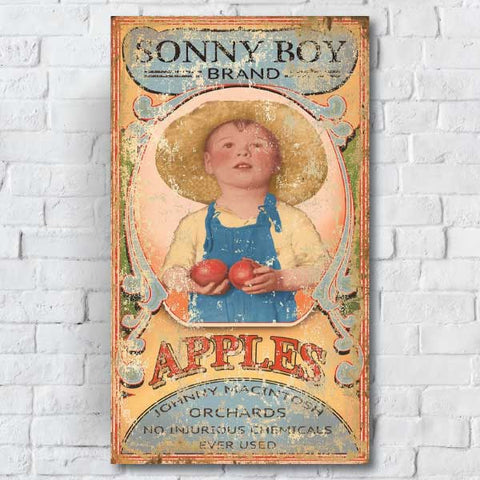 Sonny Boy Apples vintage ad