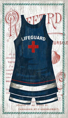 lifeguard swimsuit wall art