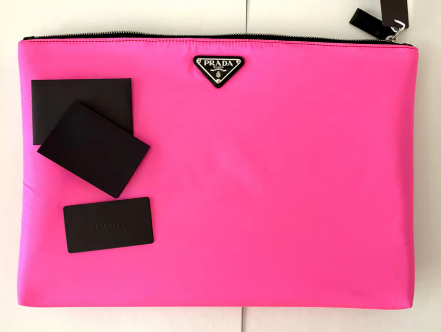 prada nylon clutch