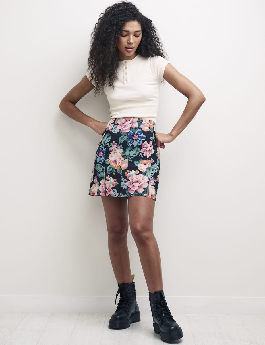 THEREDTHREAD / ザレッドスレッド】S half mini skirt bug check