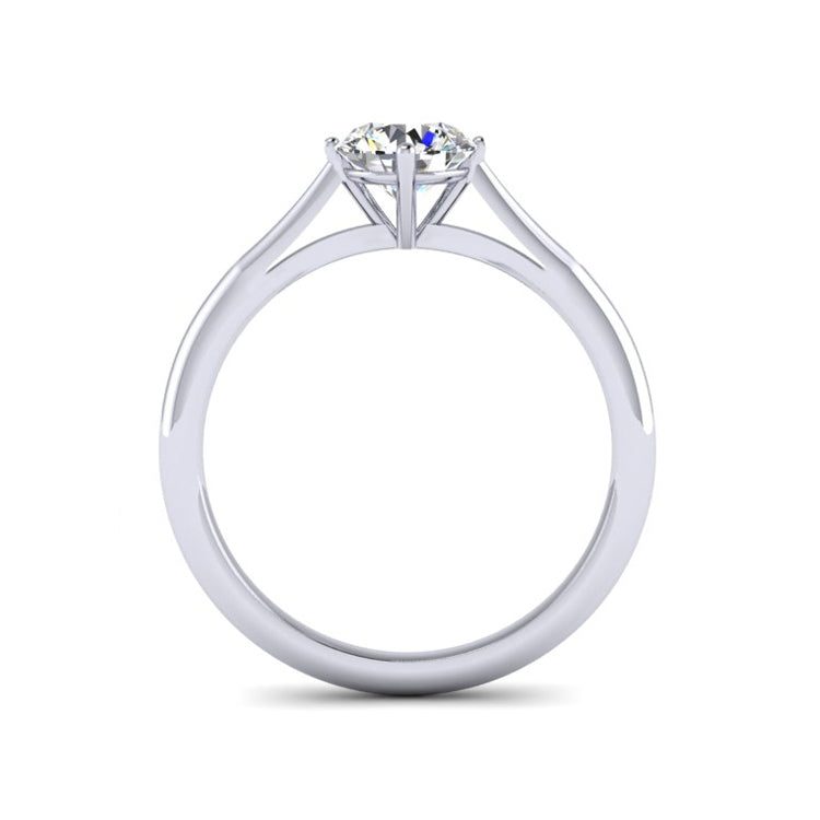 0.70ct Diamond in a hand fabricated Platinum Tension set Engagement ri –  Carolyn Codd