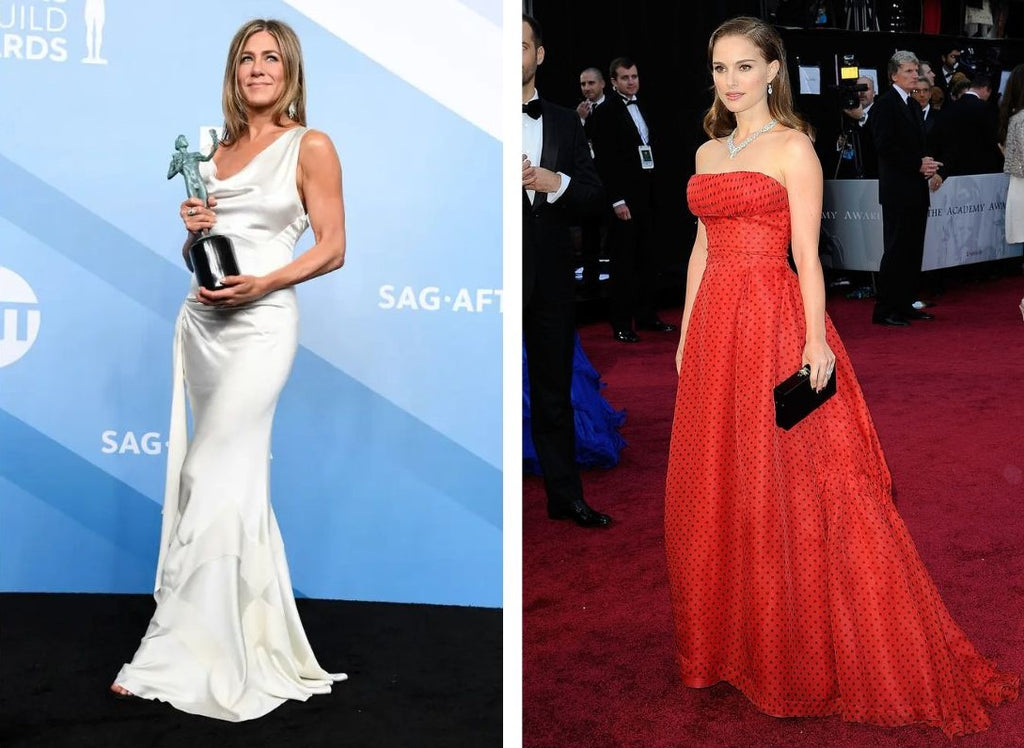 Jennifer Aniston y Natalie Portman Christian Dior Vintage