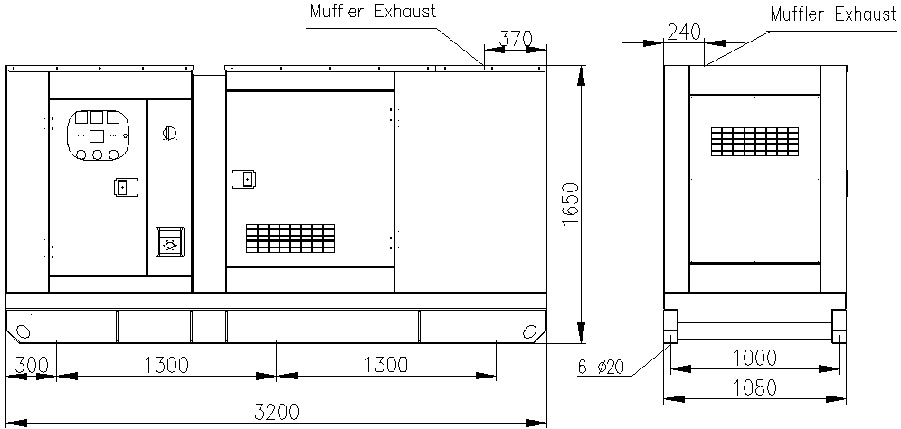 Volvo Soundproof Diesel Generator Design